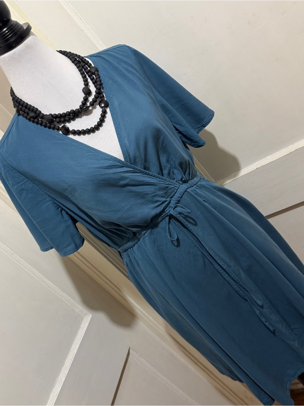 torrid Teal Blue Wrap-Style Dress